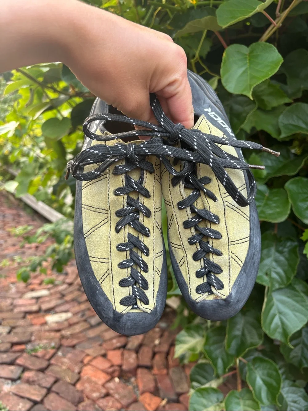 Madrock Lime Yellow Suede Climbing Shoes